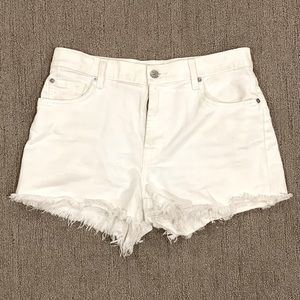 Seven White Shorts